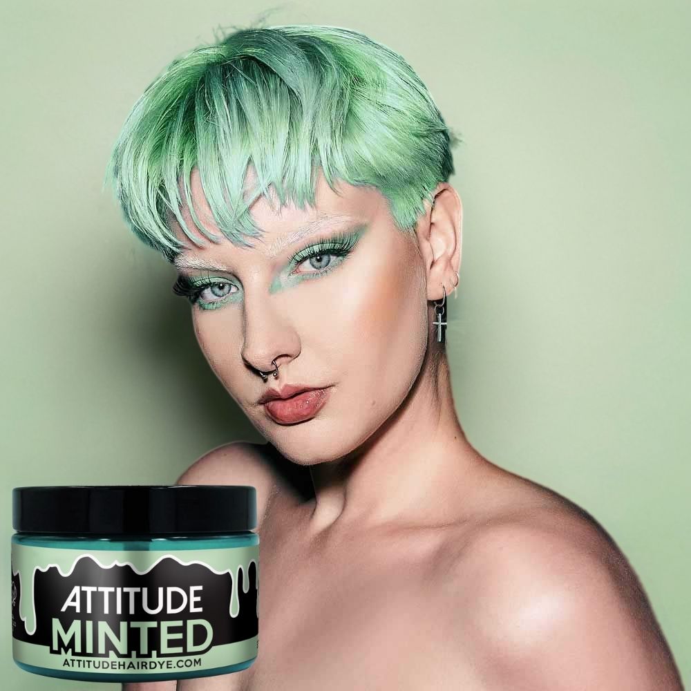 Attitude Hair Dye - Minted pastel Semi permanente haarverf - Mintgroen/Groen